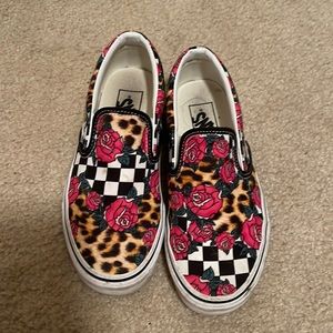 cheetah, rose and checkered Vans!
